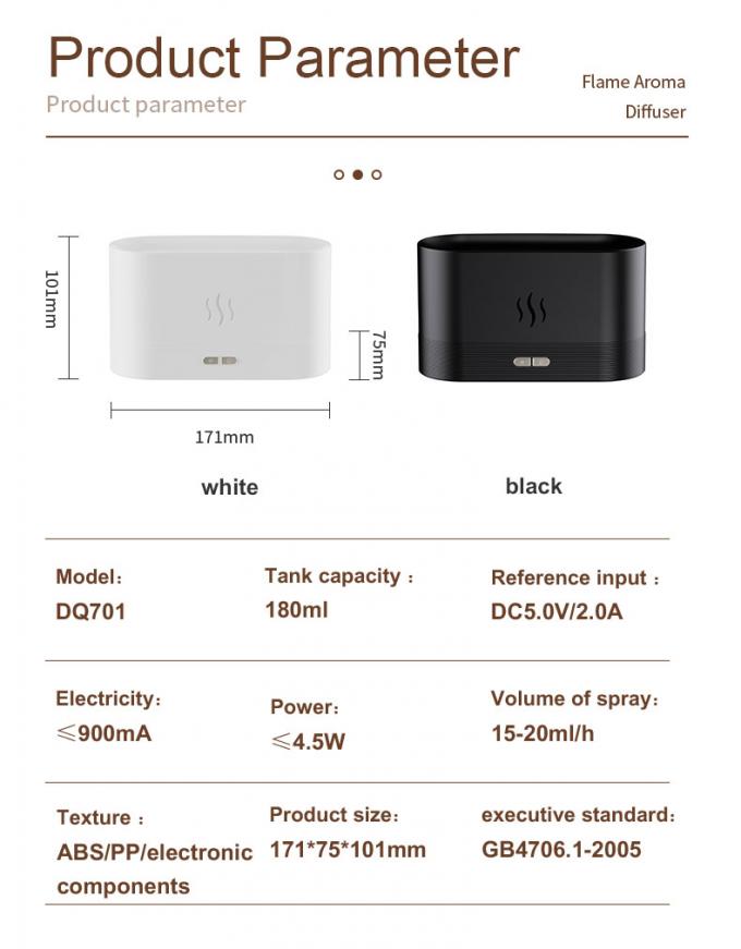 2023 جدید Humidifier Ultrasonic Humidifier Flame USB Tabletop Humidifier روغن پخش کننده Aroma Humidifier بهترین محصول فروخته شده 14