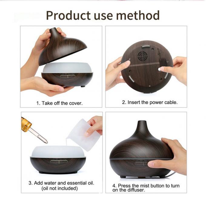 فروش داغ رنگارنگ LED Light Air Humidifier Diffuser روغن ضروری چوب دانه های ضروری روغن های ضروری Humidifier هوا 15
