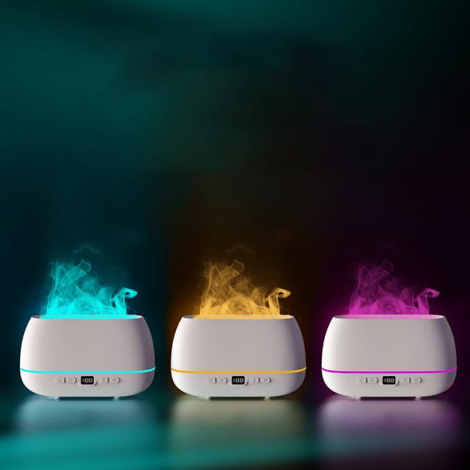 2023 طراحی جدید دیفیوزر شعله فوق صوتی 200 میلی لیتر RGB Light Flame Humidifier With Remote Controller Aroma Diffuser برای خانه 0