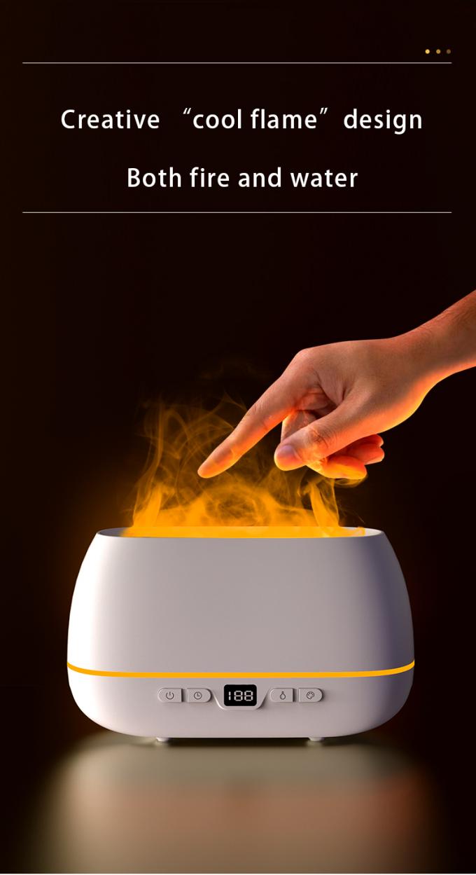 2023 طراحی جدید دیفیوزر شعله فوق صوتی 200 میلی لیتر RGB Light Flame Humidifier With Remote Controller Aroma Diffuser برای خانه 2