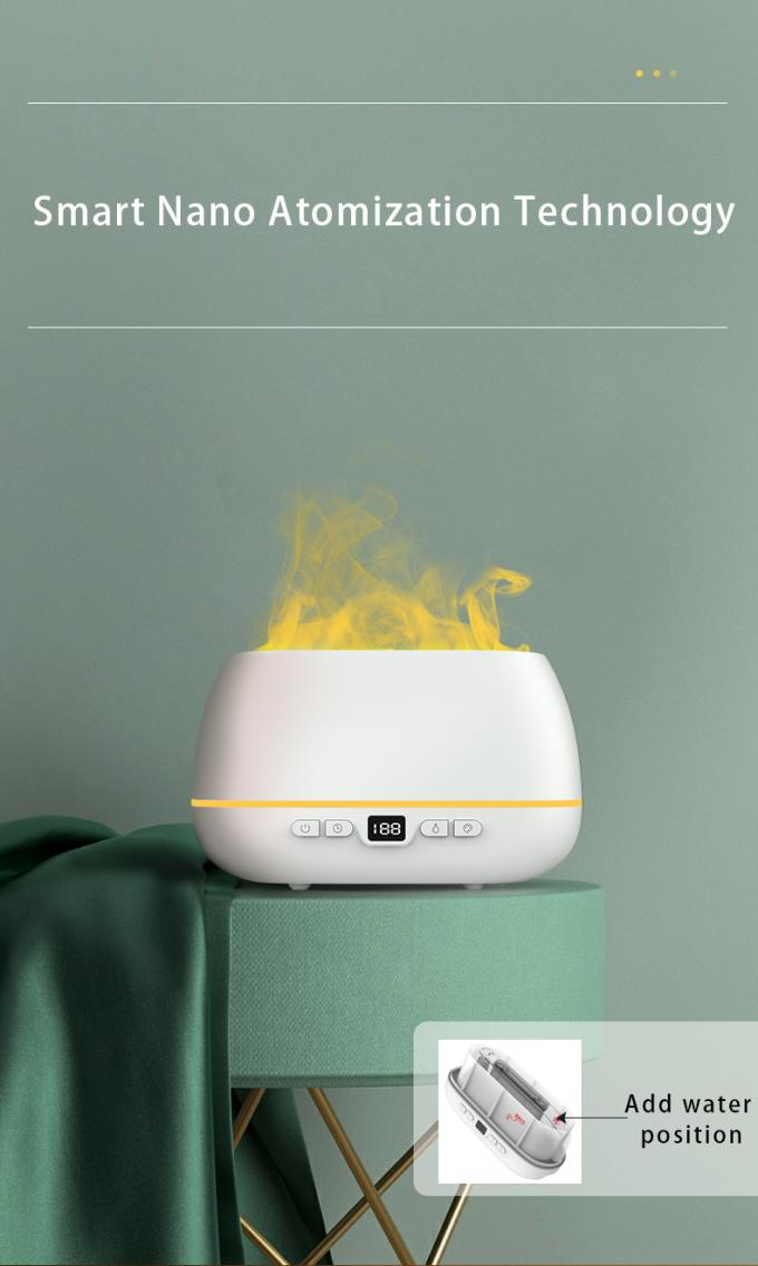 2023 طراحی جدید دیفیوزر شعله فوق صوتی 200 میلی لیتر RGB Light Flame Humidifier With Remote Controller Aroma Diffuser برای خانه 4