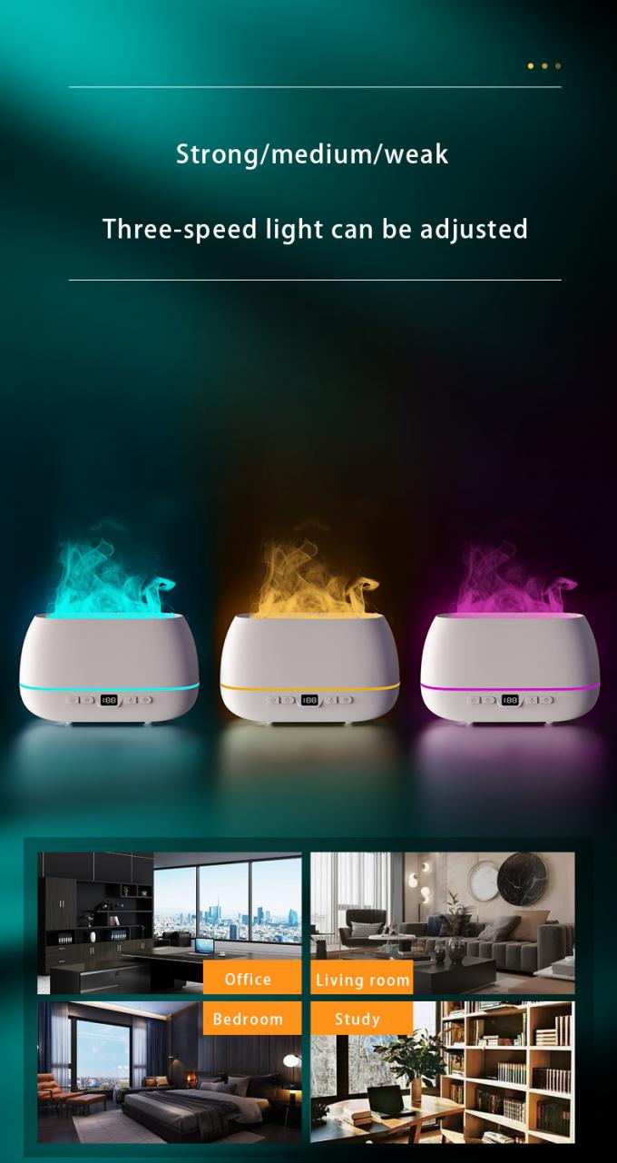 2023 طراحی جدید دیفیوزر شعله فوق صوتی 200 میلی لیتر RGB Light Flame Humidifier With Remote Controller Aroma Diffuser برای خانه 6