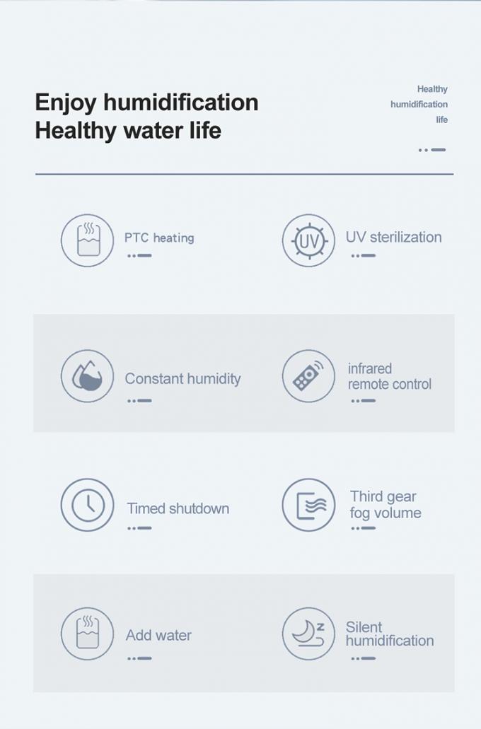 HOMEFISH BPA Free 5L رطوبت دهنده ظرفیت بزرگ با پلاگین الکتریکی UV ضدعفونی کننده 2