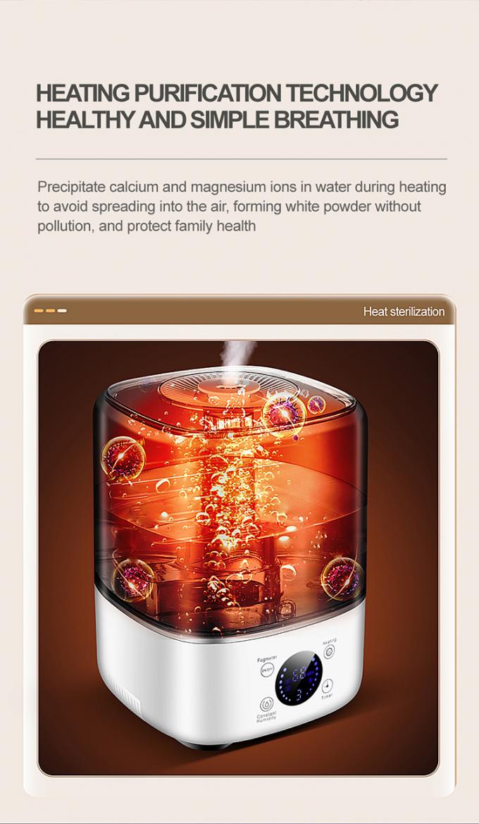 HOMEFISH BPA Free 5L رطوبت دهنده ظرفیت بزرگ با پلاگین الکتریکی UV ضدعفونی کننده 4