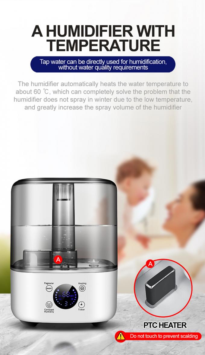 HOMEFISH BPA Free 5L رطوبت دهنده ظرفیت بزرگ با پلاگین الکتریکی UV ضدعفونی کننده 3