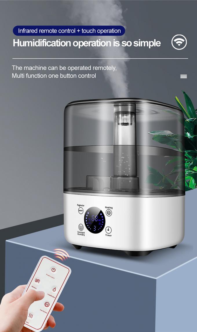 HOMEFISH BPA Free 5L رطوبت دهنده ظرفیت بزرگ با پلاگین الکتریکی UV ضدعفونی کننده 7