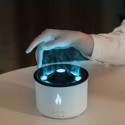 قیمت مناسب پخش کننده عطر روغن های ضروری الکتریکی با ریموت فوق صوتی هوشمند Volcano 360ML Humidifier Flame آنلاین