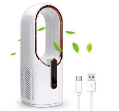 قیمت مناسب HOMEFISH هوا خنک کننده اتاق فن بدون برگ USB خنک کننده هوا قابل شارژ 3 Gear آنلاین