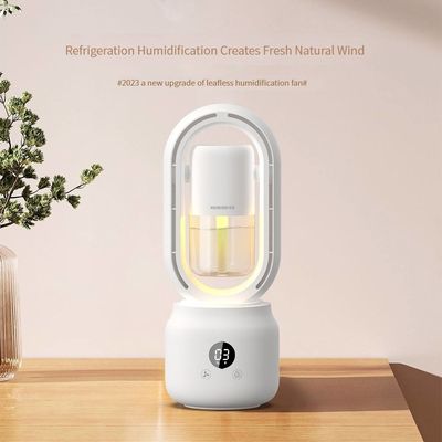 قیمت مناسب 300 میلی لیتر 2 در 1 تهویه کننده هوای سرد فن بدون فان 2000mAh باتری شارژ پذیر آنلاین