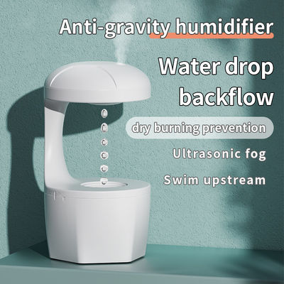 HOMEFISH ضد گرانشی خنک مه مرطوب کننده اتاق کوچک ماشین مرطوب کننده جریان عقب سفید 800ml ظرفیت