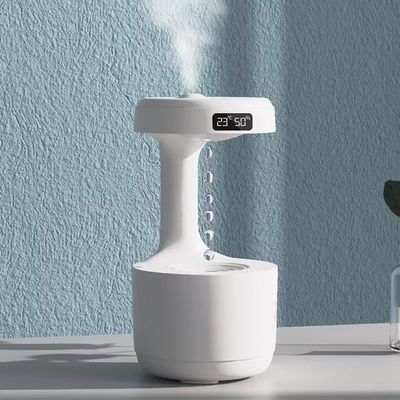 قیمت مناسب ماهی خانگی OEM قطره آب قابل حمل 800ml مرطوب کننده ضد گرانش ساعت دیجیتال Ultrasonic Anti Gravity Humidifier آنلاین